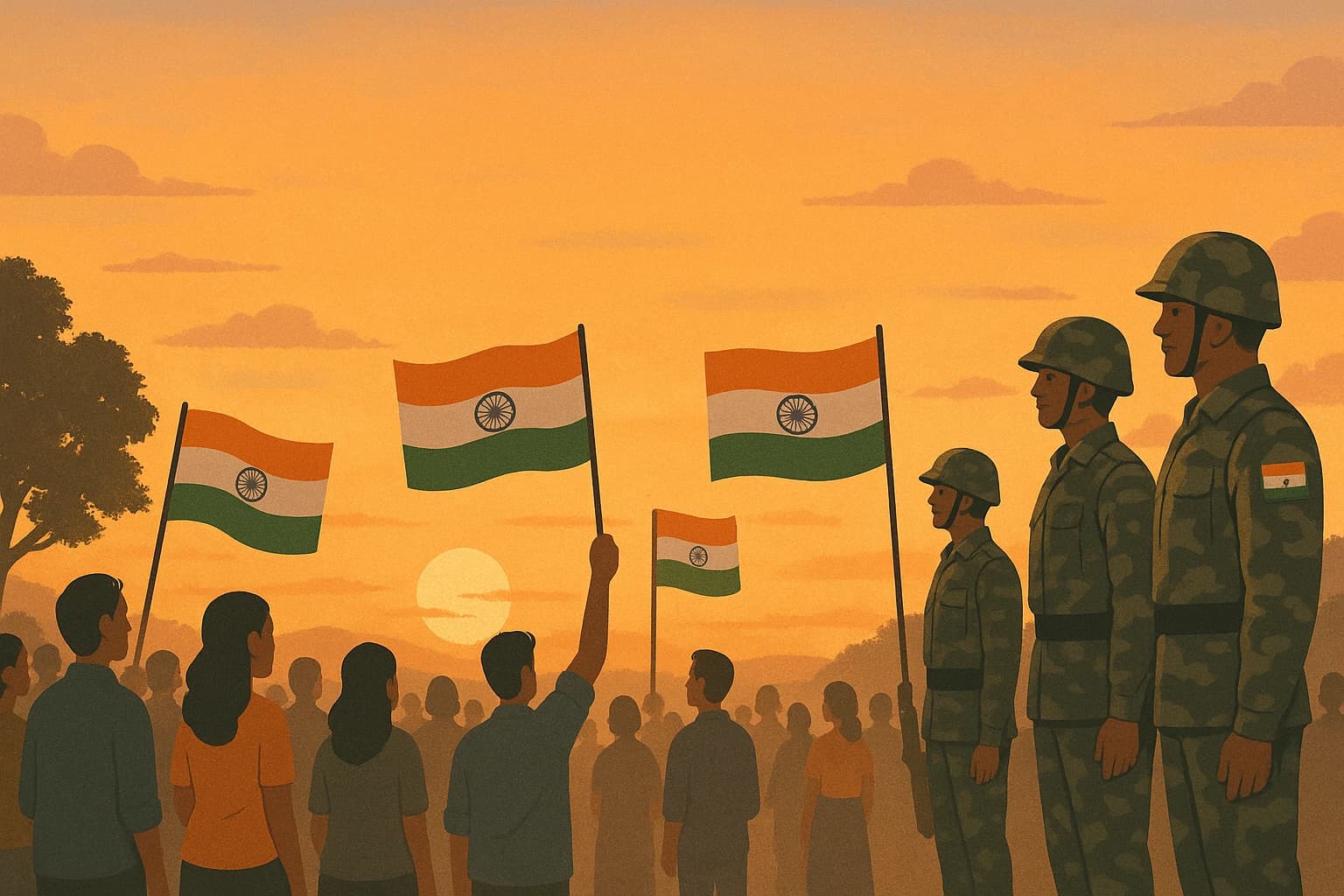 हम भारत के नागरिक, अपनी सेना के साथ हैं